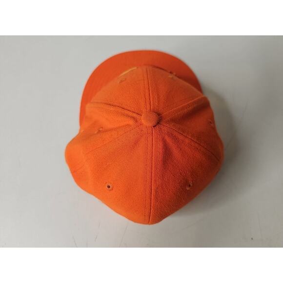 New Era 59Fifty Denver Broncos Solid Orange Raised Logo Cap Hat Fitted 7 1/4 NFL - Picture 10 of 16
